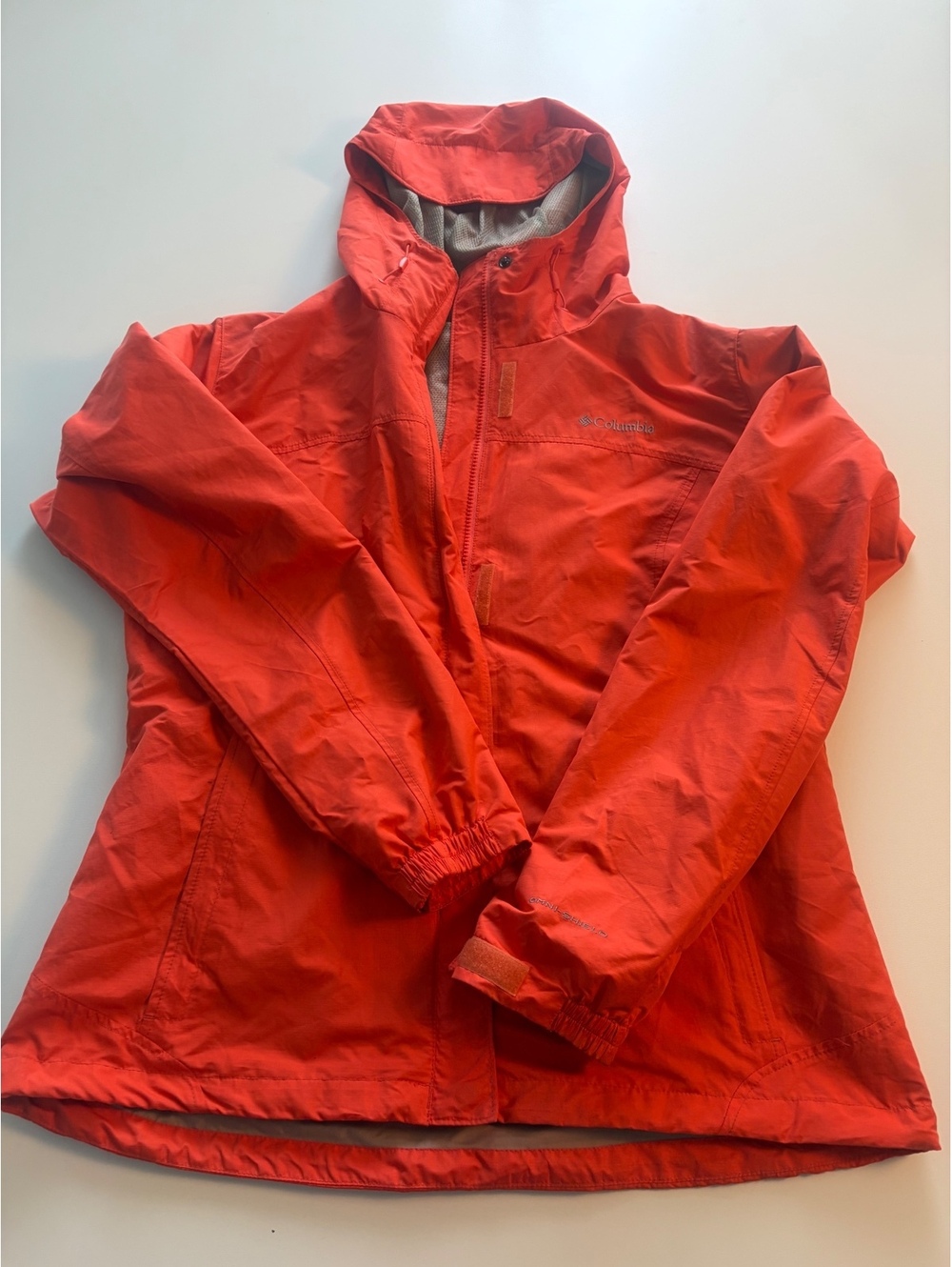 Columbia Sportswear Orange Waterproof Jacket XL